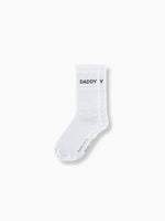 Socken DADDY Weiß/Schwarz