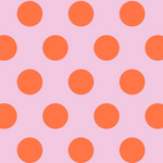 Geschenkpapier Rolle DOTTIE Pink - Blutorange