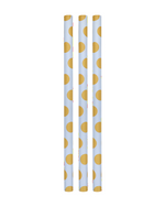 Geschenkpapier Rolle DOTTIE hellblau curry