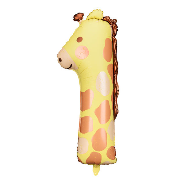 Folienballon Ziffer - Tiere 1-7