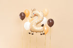 Folienballon Ziffer - Tiere 1-7