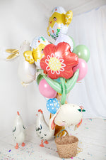 Folienballon BLUME rot