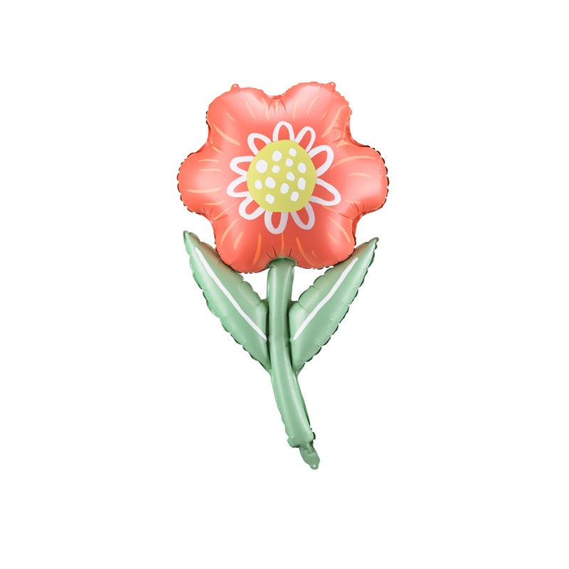 Folienballon BLUME rot