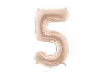 Folienballon Ziffer - 0-9 dunkelbeige 72 cm