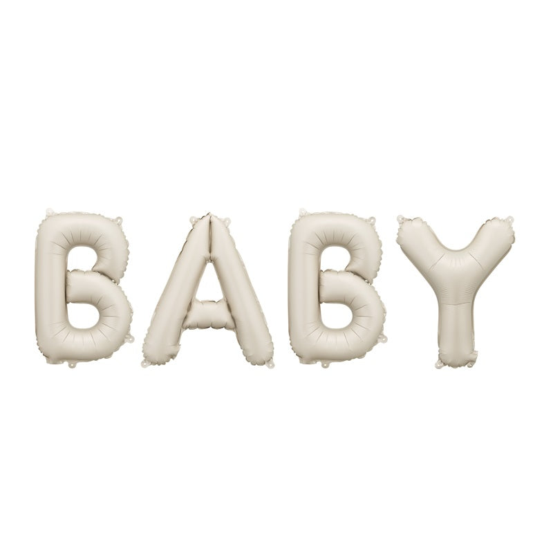 Baby -beiger Folienballon