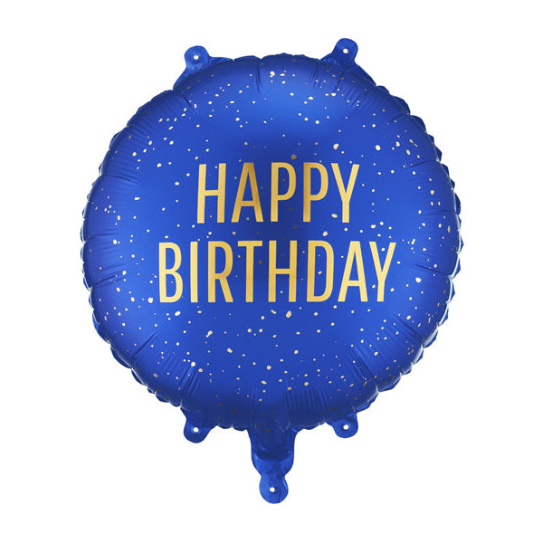 Folienballon HAPPY BIRTHDAY blau