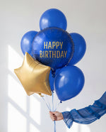 Folienballon HAPPY BIRTHDAY blau