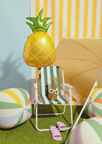 Folienballon Ball mit Streifen 75 cm