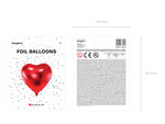 Herz rot 45cm - Folienballon