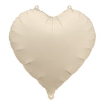 Folienballon Herz 45cm - Hellbeige