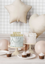 Folienballon Herz 45cm - Hellbeige