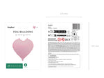 Folienballon Herz 45cm - Rosa