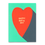 Postkarte HAPPY BIRTHDAY HEART