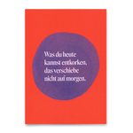 Postkarte HEUTE ENTKORKEN