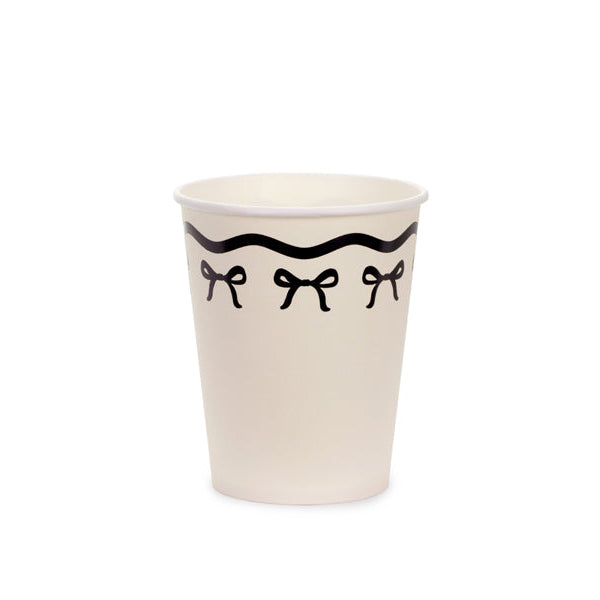 Pappbecher mit Schleifen 220ml