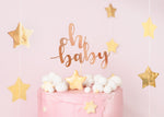 Oh Baby - Cake Topper roségold