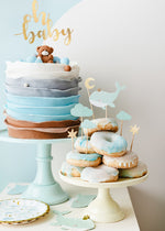 Oh Baby - Cake Topper gold