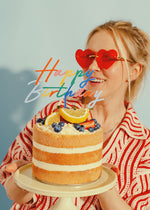Happy Birthday - Cake Topper - Bunt