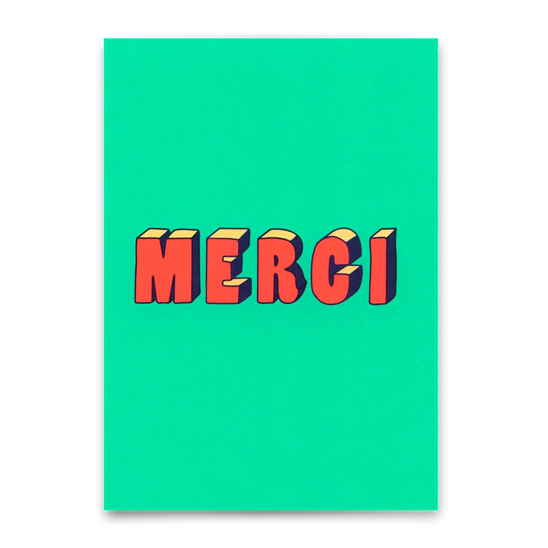Postkarte MERCI