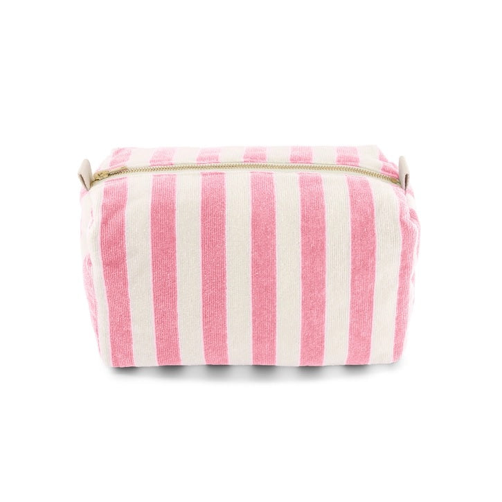 Kulturtasche -  Gestreift/Rose