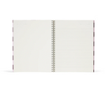 Notizheft NELA Large Bordeaux check