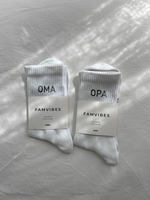 Socken OPA Weiß/Schwarz
