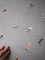 Poster "Skiers" 50x70 cm