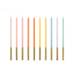 Geburtstagskerzen Gold Dipped Bunt