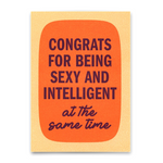 Postkarte SEXY AND INTELLIGENT