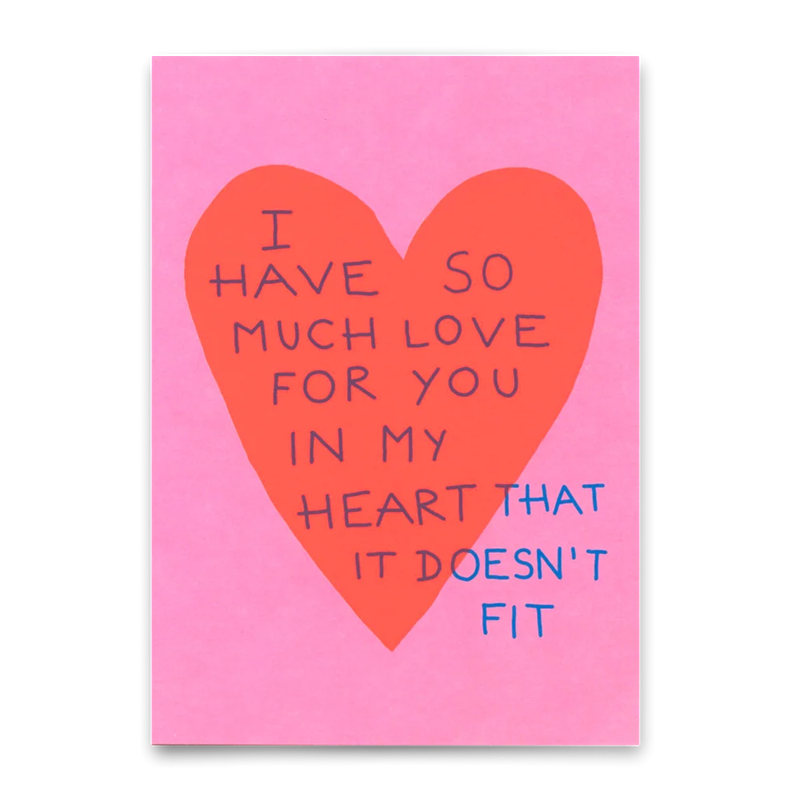 Postkarte SO MUCH LOVE