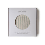 Musselintuch 120x120cm - Sage Stripes