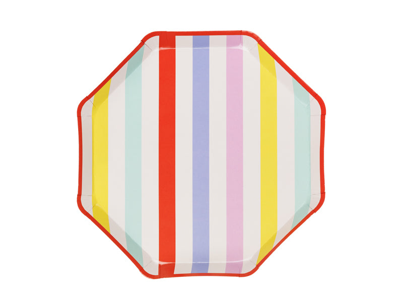 Partyteller Streifen 24,5x24,5cm
