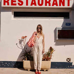 Tasche Elisa - Tomate/Candy Pink gestreift