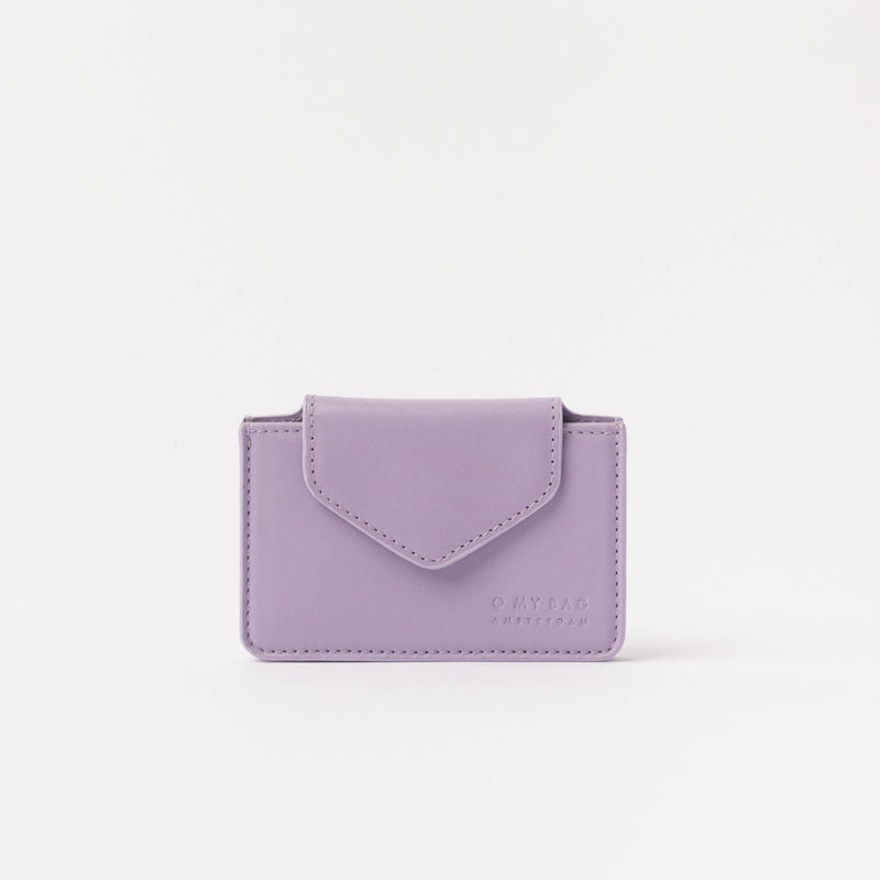 Geldtasche Leder flieder