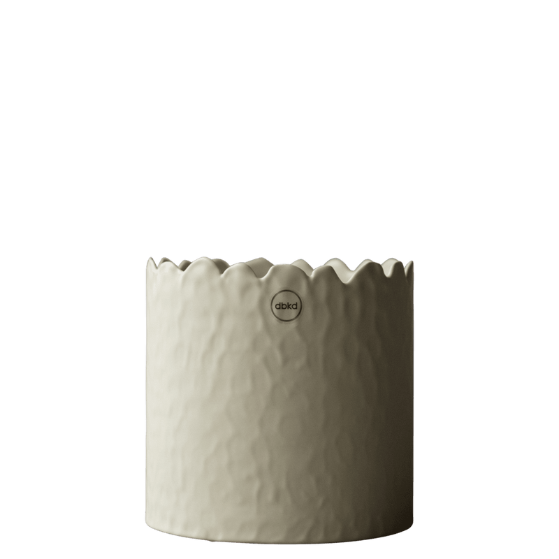 Blumentopf FLOWERY creme small