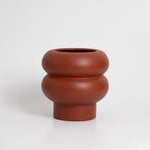Vase RIPPLE klein Terrakotta