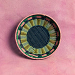 Geflochtener Korb - Pink/Marineblau