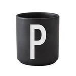 ABC Cups Schwarz - Design Letters