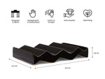 Soap dish "Rocky M" black 