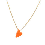 Halskette Herz Fluo Red